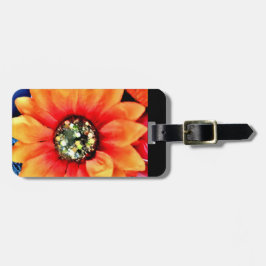 Etiqueta De Bagagem Glitter Girassol