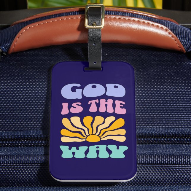 Etiqueta De Bagagem God is the Way (Frente Insitu 2)