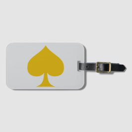 Etiqueta De Bagagem Gold Spade 