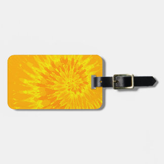 Etiqueta De Bagagem Gold Spiral Tie Dye Luggage Tag