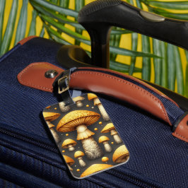 Etiqueta De Bagagem Golden Mushrooms