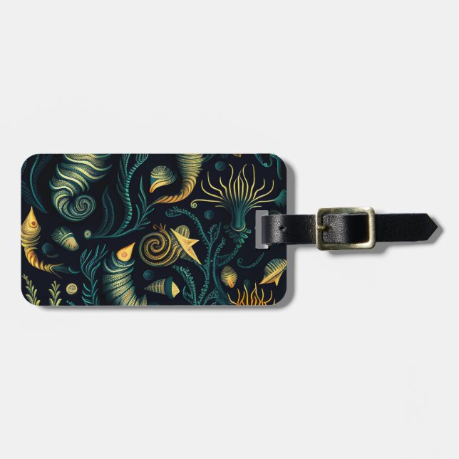 Etiqueta De Bagagem Golden Reefs (Frente Horizontal)