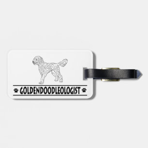 Etiqueta De Bagagem Goldendoododle Humoroso