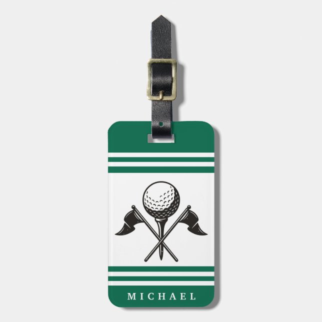 Etiqueta De Bagagem Golf Personalizado  (Frente Vertical)