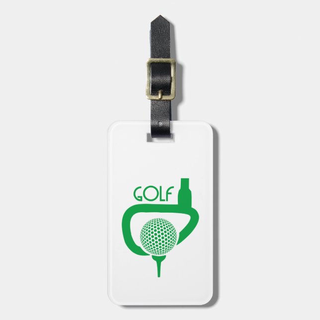 Etiqueta De Bagagem Golfe (Frente Vertical)