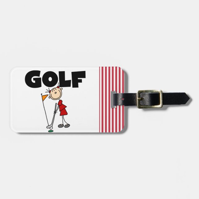 Etiqueta De Bagagem GOLFE das meninas (Frente Horizontal)