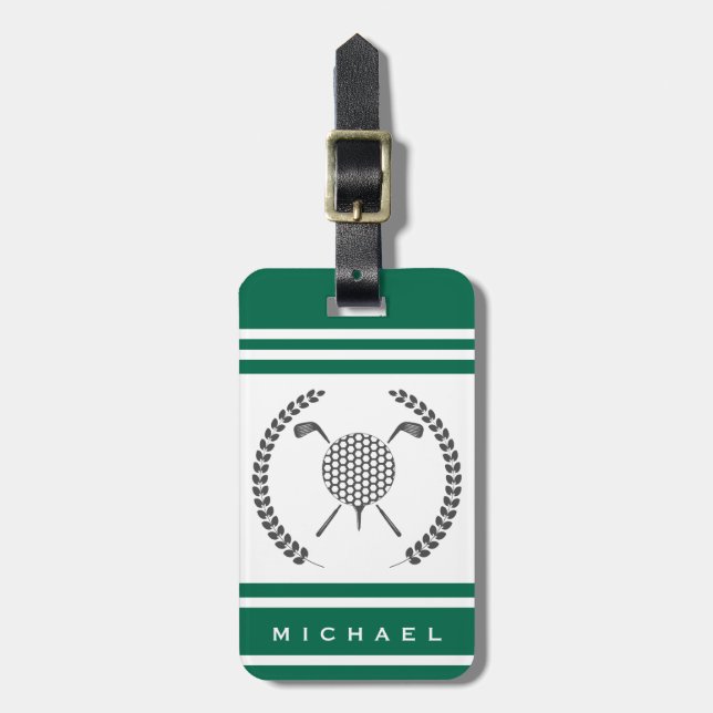 Etiqueta De Bagagem Golfe Personalizado  (Frente Vertical)
