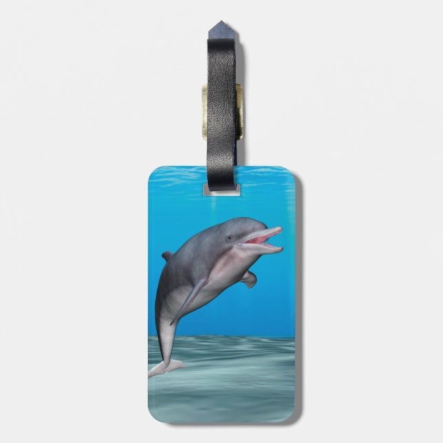 Etiqueta De Bagagem Golfinho Fofo (Traseira Vertical)