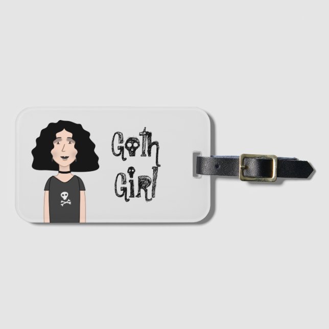 Etiqueta De Bagagem Gótico (Frente Horizontal)