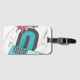 Etiqueta de Bagagem Gráfica de Marca - Lado-Soltei