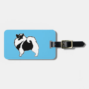 Etiqueta De Bagagem Gráficos Keeshond - Arte de Cachorro Original