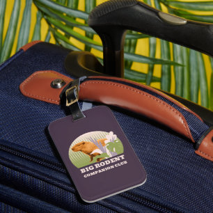 Etiqueta De Bagagem Grande Clube de Companheiros de Roedores Capivara