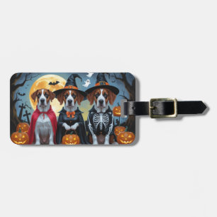 Etiqueta De Bagagem Grande Dane Dogs Pumpkin Halloween Engraçado