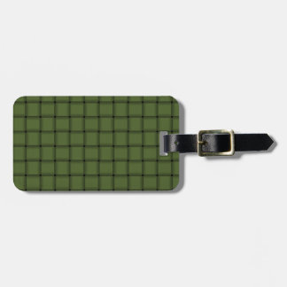 Etiqueta De Bagagem Grande Weave - verde azeitona escura
