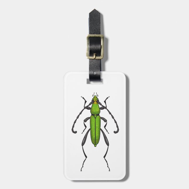 Etiqueta De Bagagem Green beetle (Frente Vertical)
