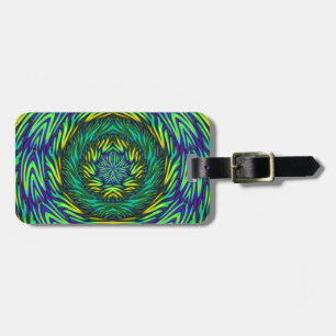 Etiqueta De Bagagem Green Mandala