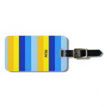 Grelha Minimalista Amarelo Azul Monograma