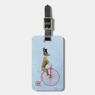 Etiqueta De Bagagem Greyhound em Red Penny Farthing