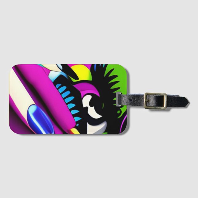 Etiqueta De Bagagem gritando por você pshycodelic (Frente Horizontal)