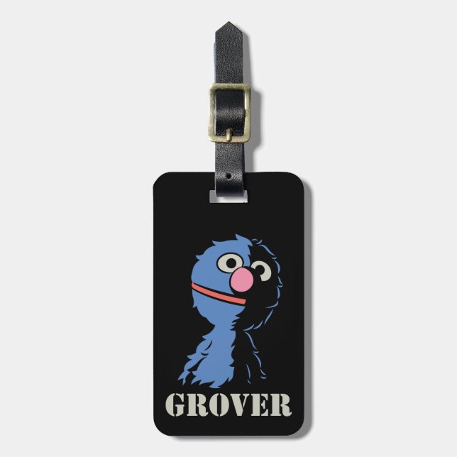 Etiqueta De Bagagem Grover Half (Frente Vertical)