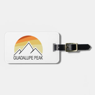 Etiqueta De Bagagem Guadalupe Peak Retro