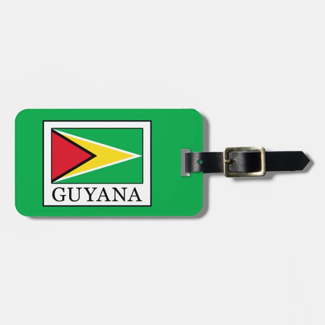 Etiqueta De Bagagem Guiana (Frente Horizontal)
