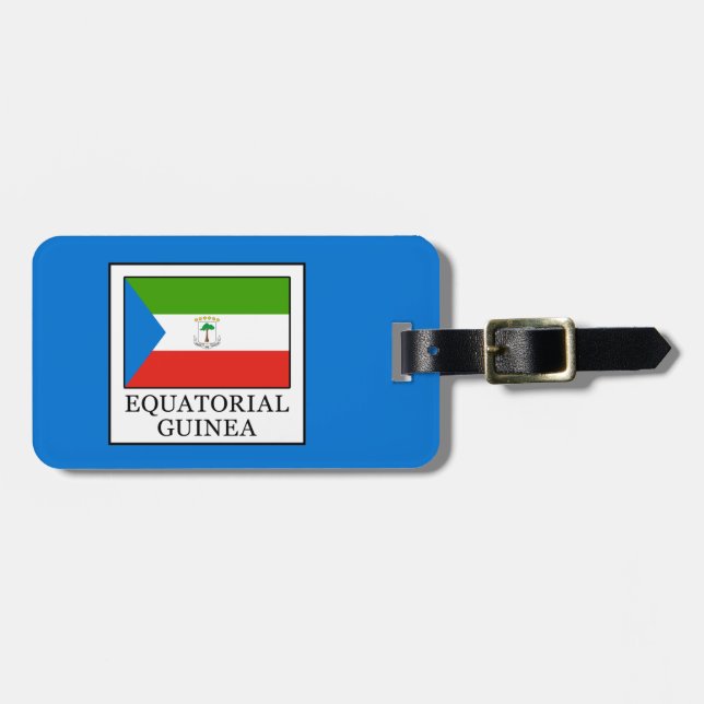 Etiqueta De Bagagem Guiné Equatorial (Frente Horizontal)