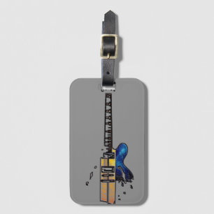 Etiqueta De Bagagem Guitar 4 Cartão de visita Ltcn