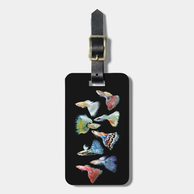 Etiqueta De Bagagem Guppy (Frente Vertical)