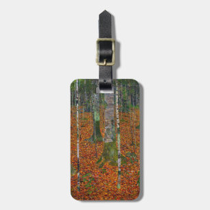 Etiqueta De Bagagem Gustav Klimt - Floresta de Bétulas