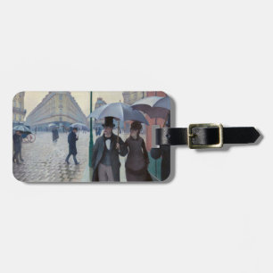 Etiqueta De Bagagem Gustave Caillebotte - Rua de Paris; Dia Chuvoso