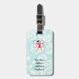 Etiqueta De Bagagem Gymnastics Hoops