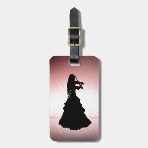 Etiqueta De Bagagem Gypsy Joga Violino