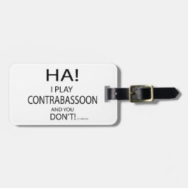 Etiqueta De Bagagem Ha Contrabassoon