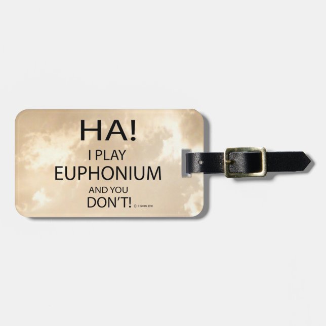 Etiqueta De Bagagem Ha Euphonium (Frente Horizontal)