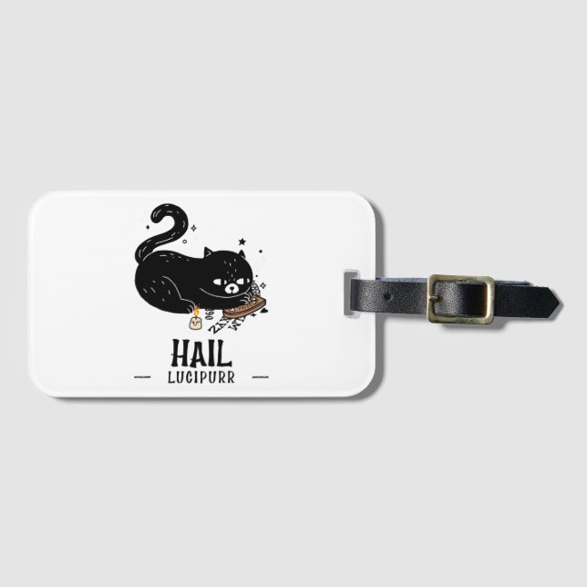 Etiqueta De Bagagem Hail Lucipurr (Frente Horizontal)