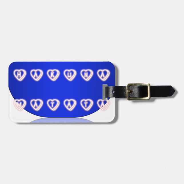 Etiqueta De Bagagem Hakuna Matata Art Impressão (Frente Horizontal)