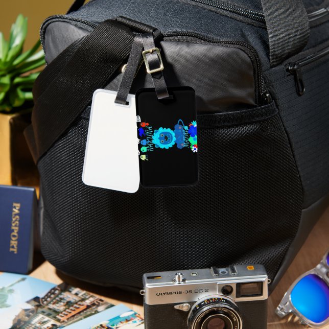 Etiqueta De Bagagem Hakuna Matata Lion Art Impressão (Frente e verso)