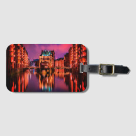 Etiqueta De Bagagem Hamburgo Alemanha