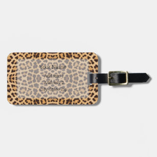 Etiqueta De Bagagem HAMbyWG Material impresso para Leopardo ou