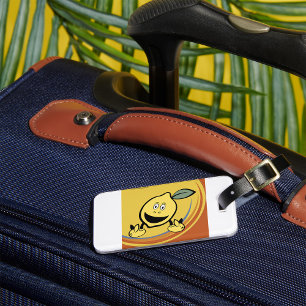 Etiqueta De Bagagem Happy Lemon Face