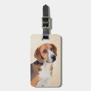 Etiqueta De Bagagem Harrier Painting (Pintura de Cachorro Original)