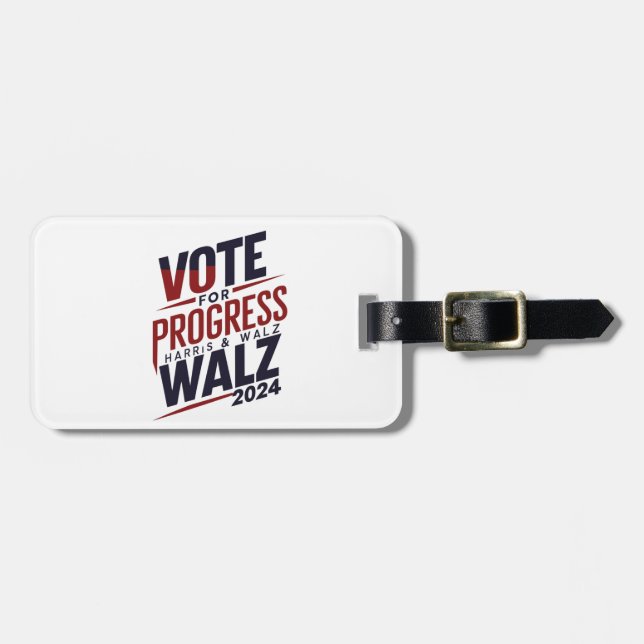 Etiqueta De Bagagem Harris & Walz 2024 (2) (Frente Horizontal)