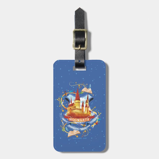 Etiqueta De Bagagem Harry Potter| Castelo Charming HOGWARTS™ (Frente Vertical)