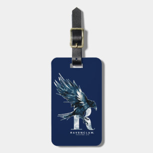 Etiqueta De Bagagem Harry Potter   RAVENCLAW™ Raven Watercolor