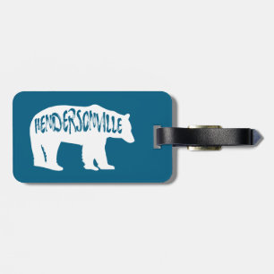Etiqueta De Bagagem Hendersonville North Carolina Bear