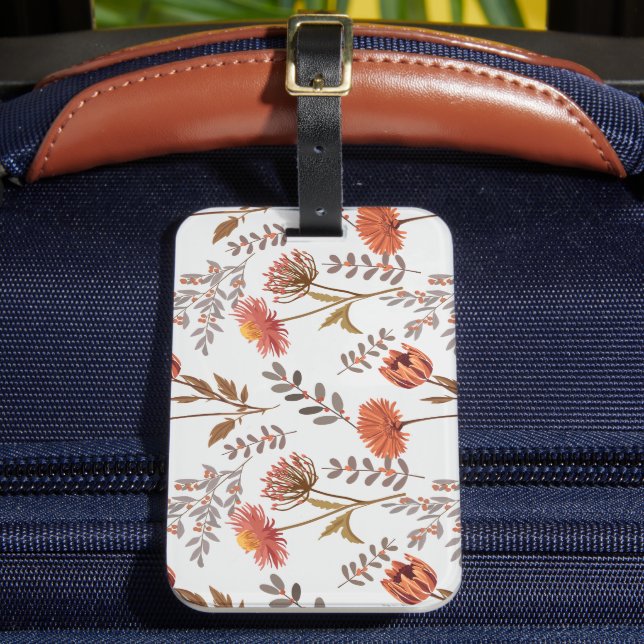 Etiqueta De Bagagem Herbstliches Blütenmosaik (Frente Insitu 2)