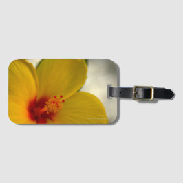 Etiqueta De Bagagem Hibiscus Amarelo