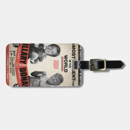 Etiqueta De Bagagem Hillary Clinton vs. Donald Trump 2016