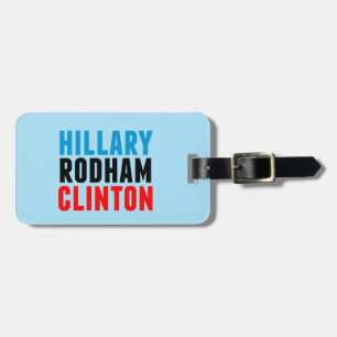 Etiqueta De Bagagem Hillary Rodham Clinton